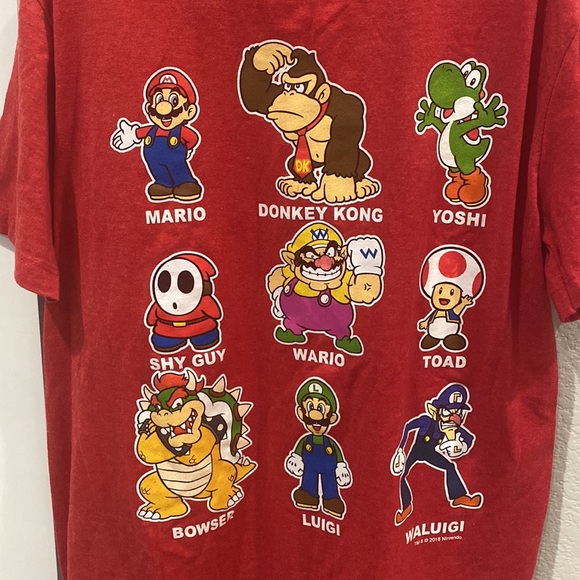 EUC Old Navy Brand Super Mario Brothers Graphic Print Short Sleeve T-Shirt Shirt - Picture 4 of 9
